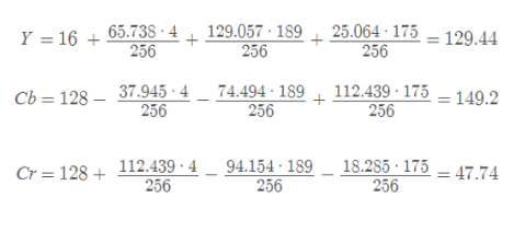 Expected Conversion for RBG Values