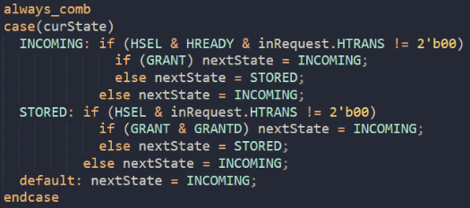 Input Stage State Machine Logic